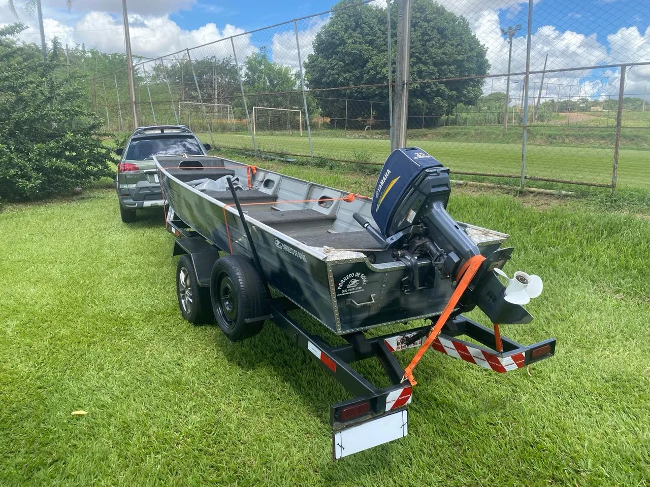 Canoa 5M Marreco de Goiás 2021 Motor 25/30 Hp com partida 2016  - Foto 6