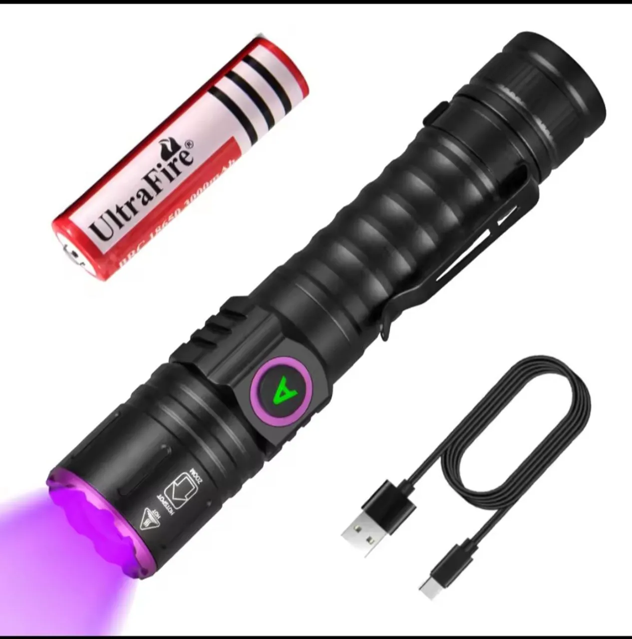 Lanterna UV Recarregável UltraFire