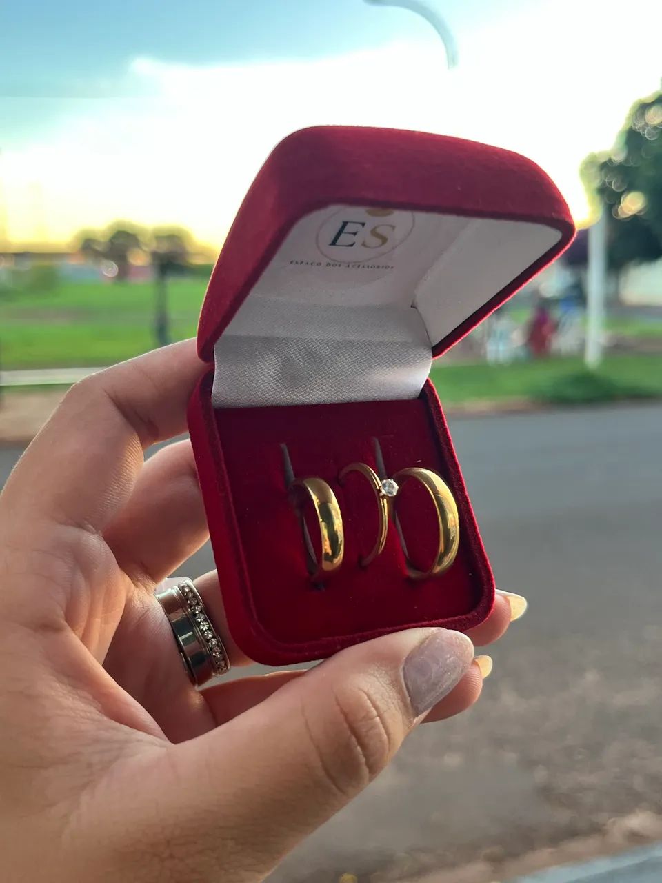 Aliança de casamento aço  - Foto 2