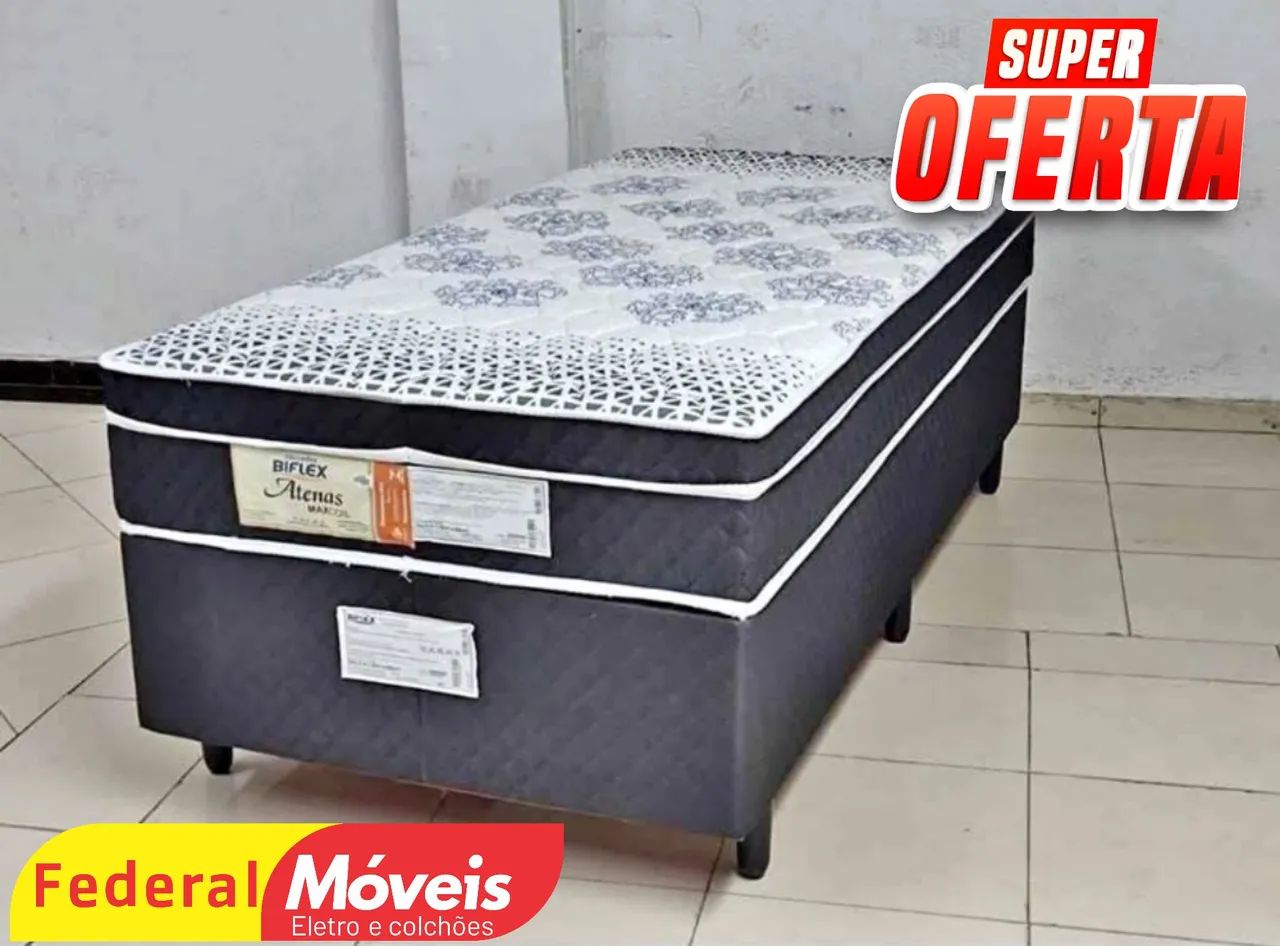 Cama Box em Oferta Solteiro 88cm Nova - Temos Crediário 
