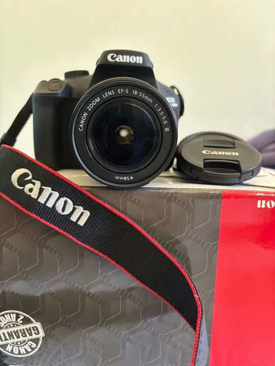 Câmera Canon EOS Rebel100 - lente 18-55mm - Foto 3