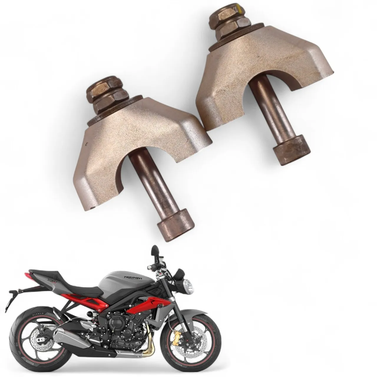 Meia Lua Guidão Triumph Street Triple 675 13 2014 2015 2016