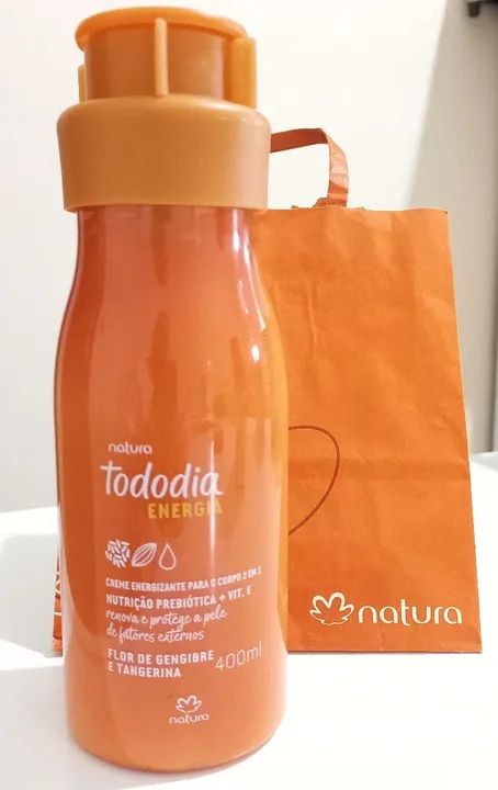 Creme Tododia Energia Flor de Gengibre e Tangerina - Natura