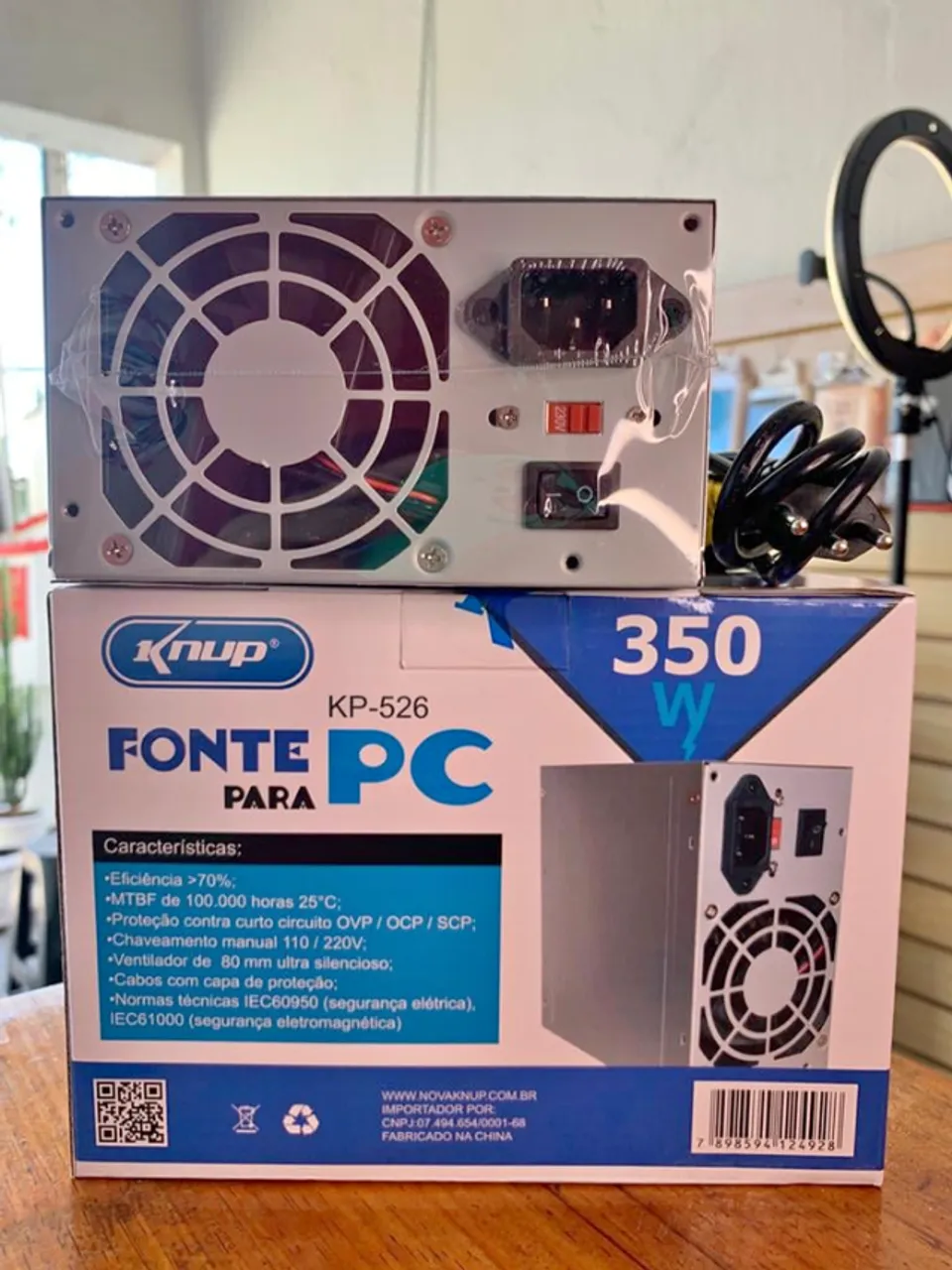 Fonte de Computador Bivolt 350W - Entregamos ac. cartões