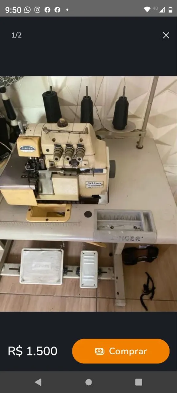 Overloque Singer 2431 Industrial