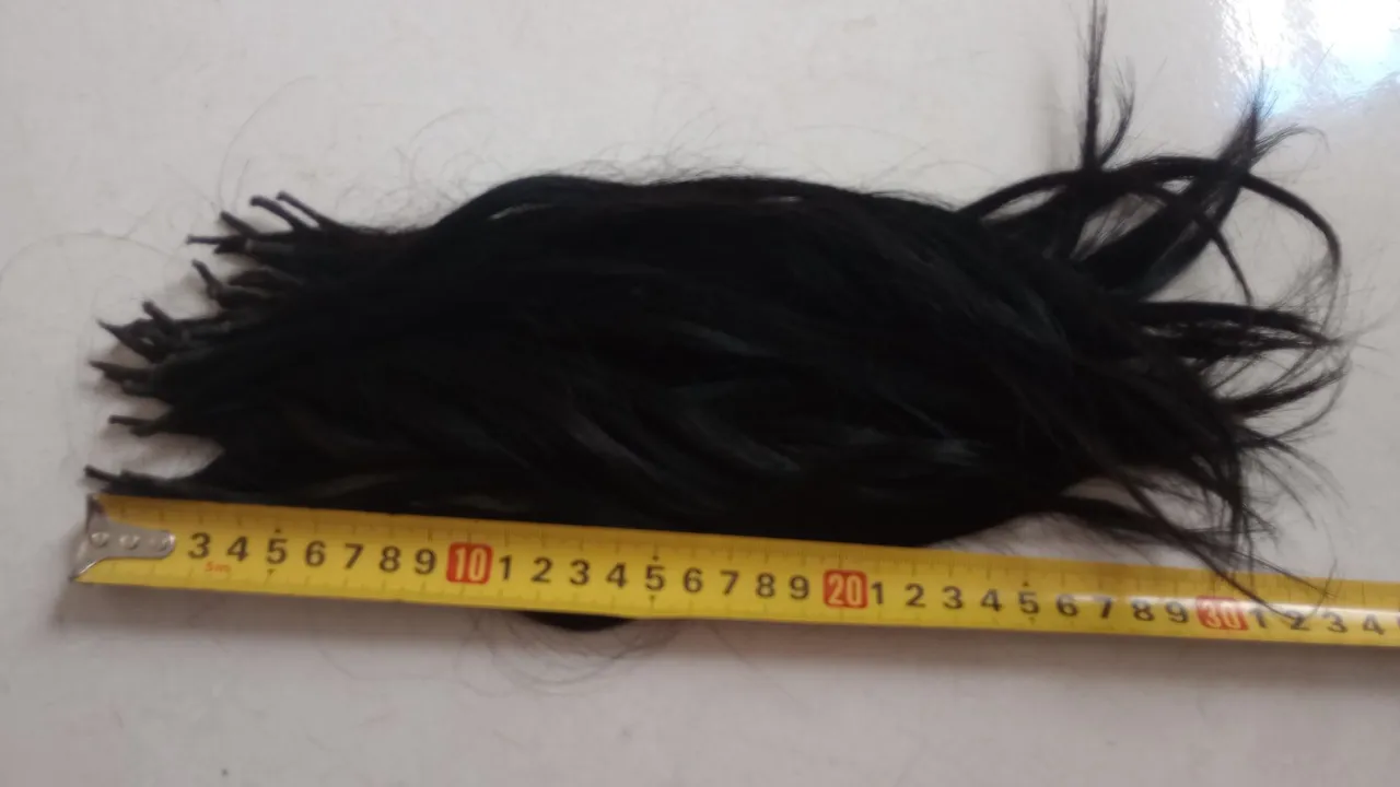 Cabelo humano preto