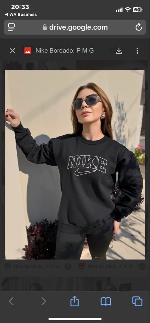 Blusa moletom bordada p m g 