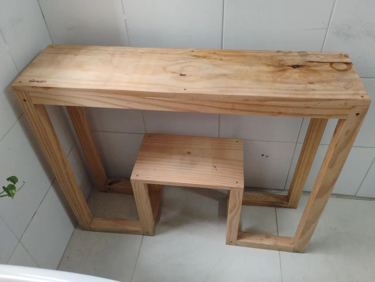 Mesa de madeira de pallet