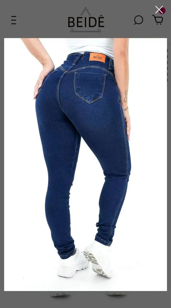 CALÇA JEANS FEMININA - HIPER MODELADORA CURVES - Foto 2