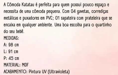 Cômoda para bebê  - Foto 3