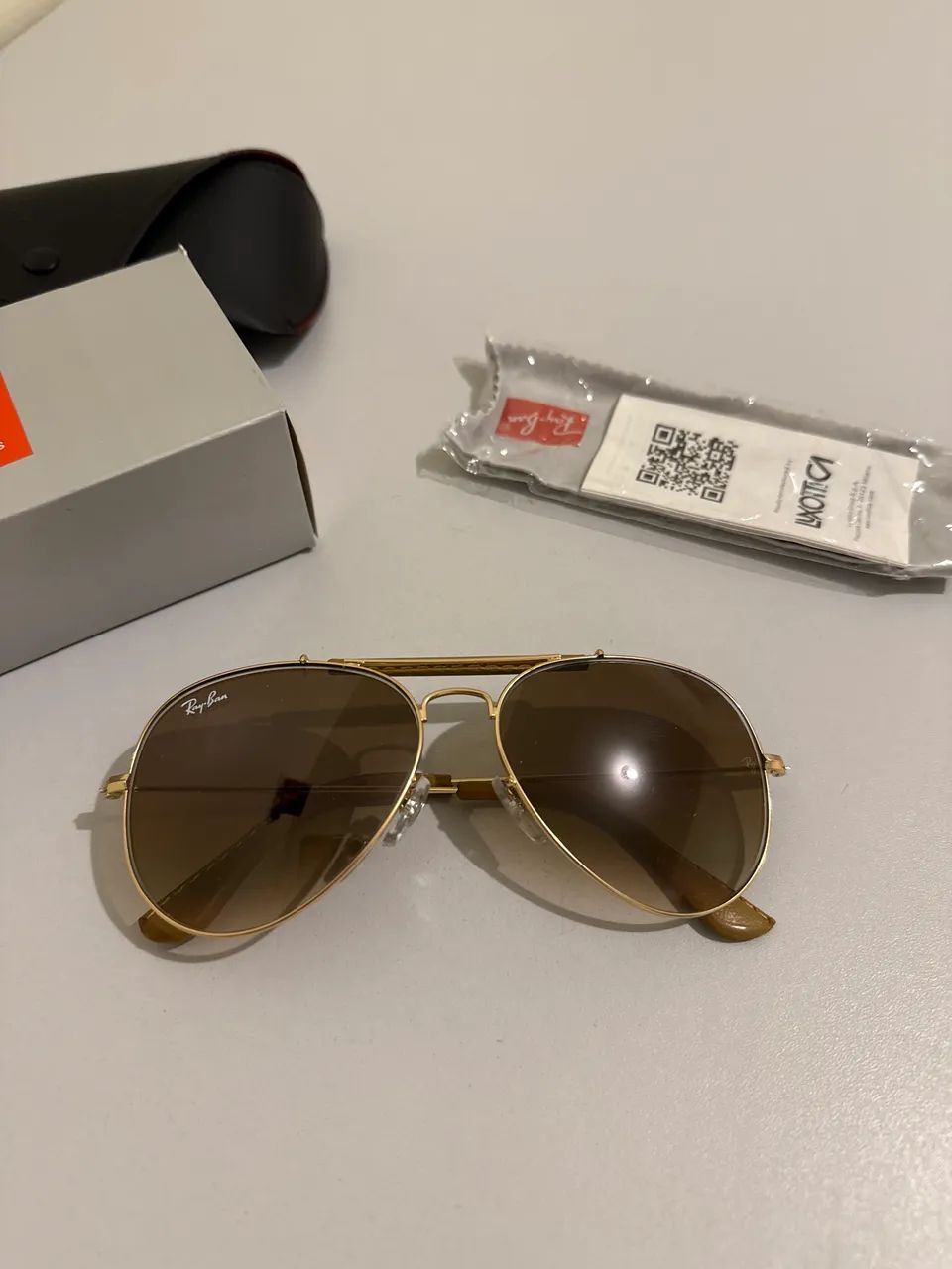 Óculos ray-ban aviador caçador 