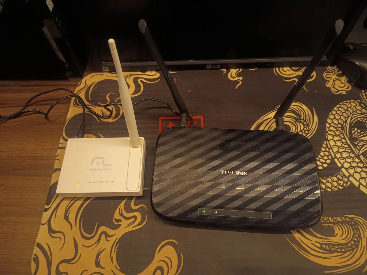 Kit 2 Roteadores Wi-Fi TP-Link AC750 + Multilaser - os dois funcionando perfeitamente. - Foto 4