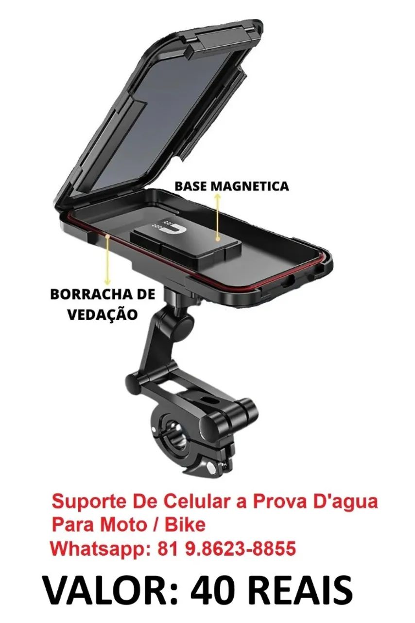 SUPORTE ´PARA CELULAR MOTO - Foto 4