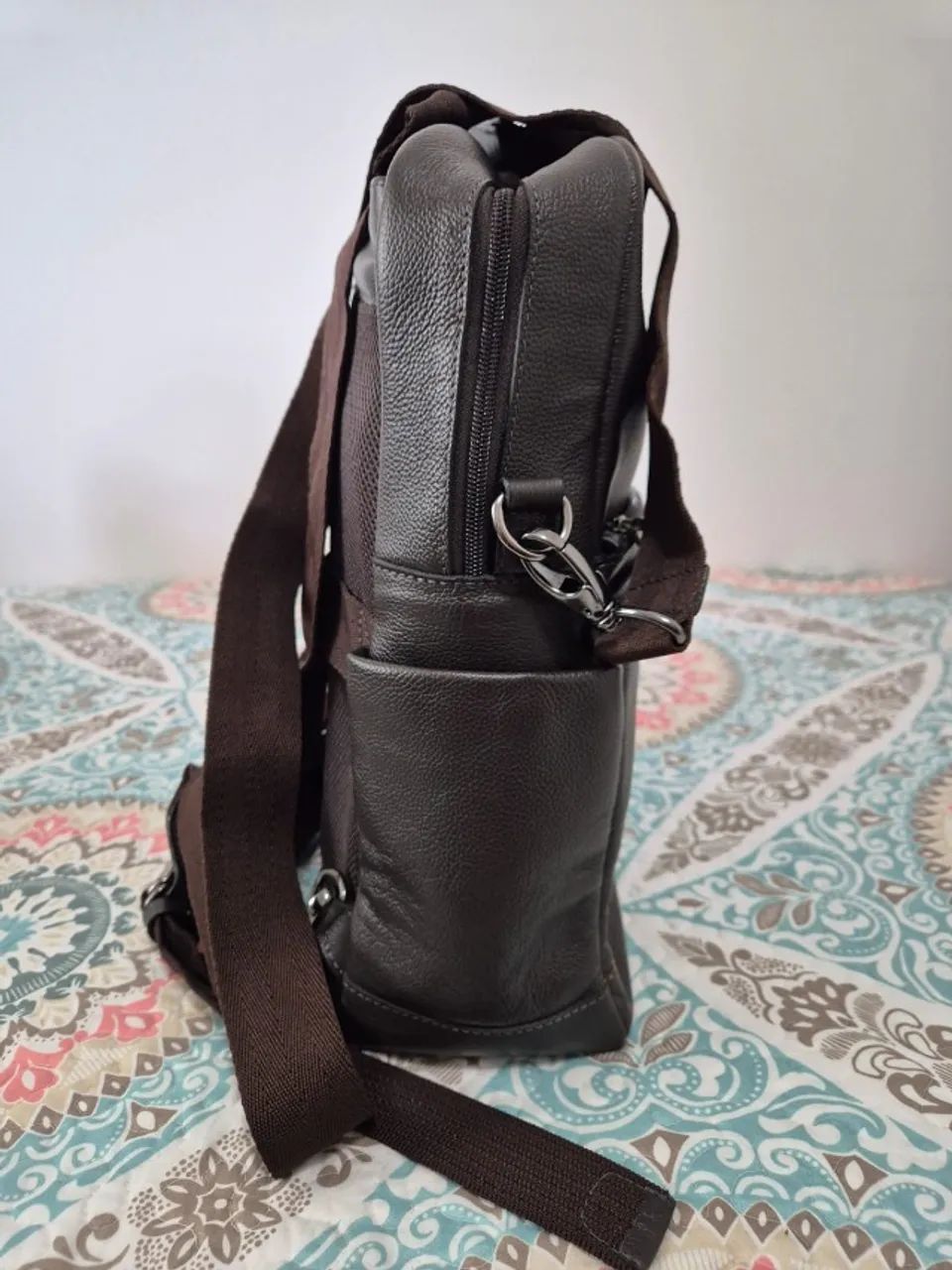 Mochila Couro Legítimo - Baggagio - Foto 3