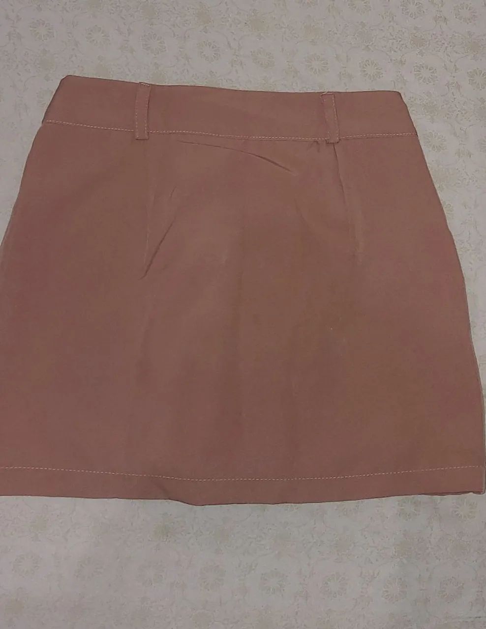Short Saia de Alfaiataria Bege - Foto 3