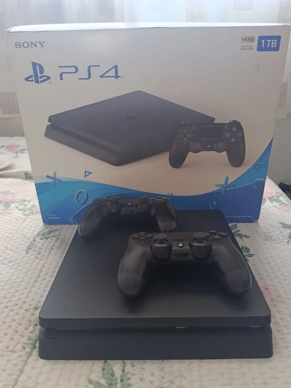 Playstation 4 slim com caixa e jogos!!!!  - Foto 2