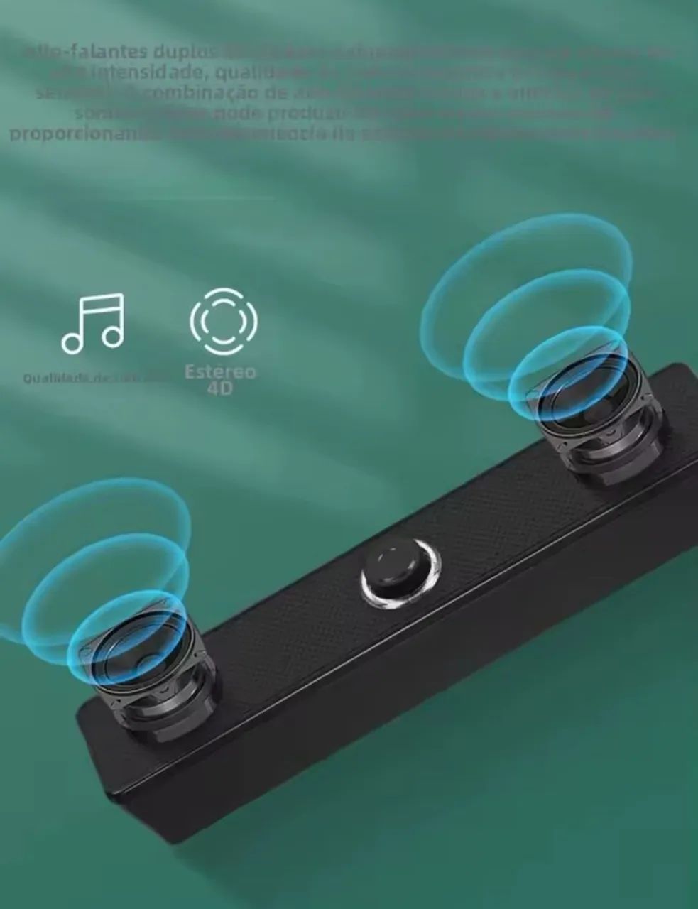 Caixa de som Bluetooth com Fio Soundbar Estéreo - Foto 5