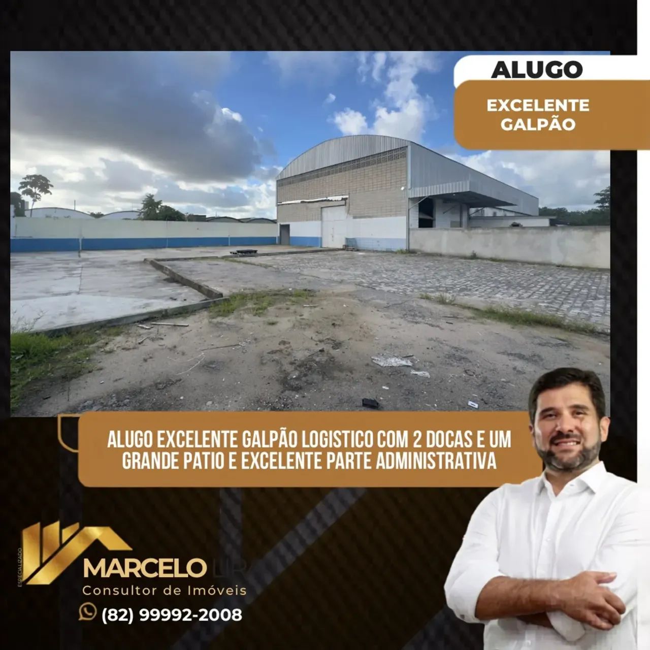 ALUGO GALPÃO LOGISTICO COM 1.600 m² COM ÁREA DE 5.000 m²