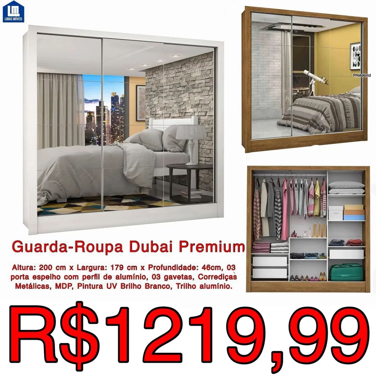 GUARDA-ROUPA PROMOÇÃO 