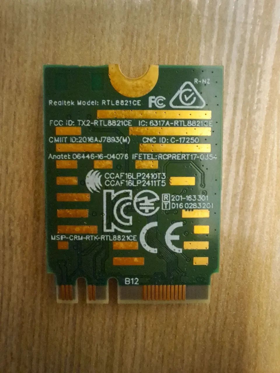 Placa de rede 5Ghz mini PCie AW-CB515NF RTL8821CE Para Notebook Original do Asus M515D - Foto 2