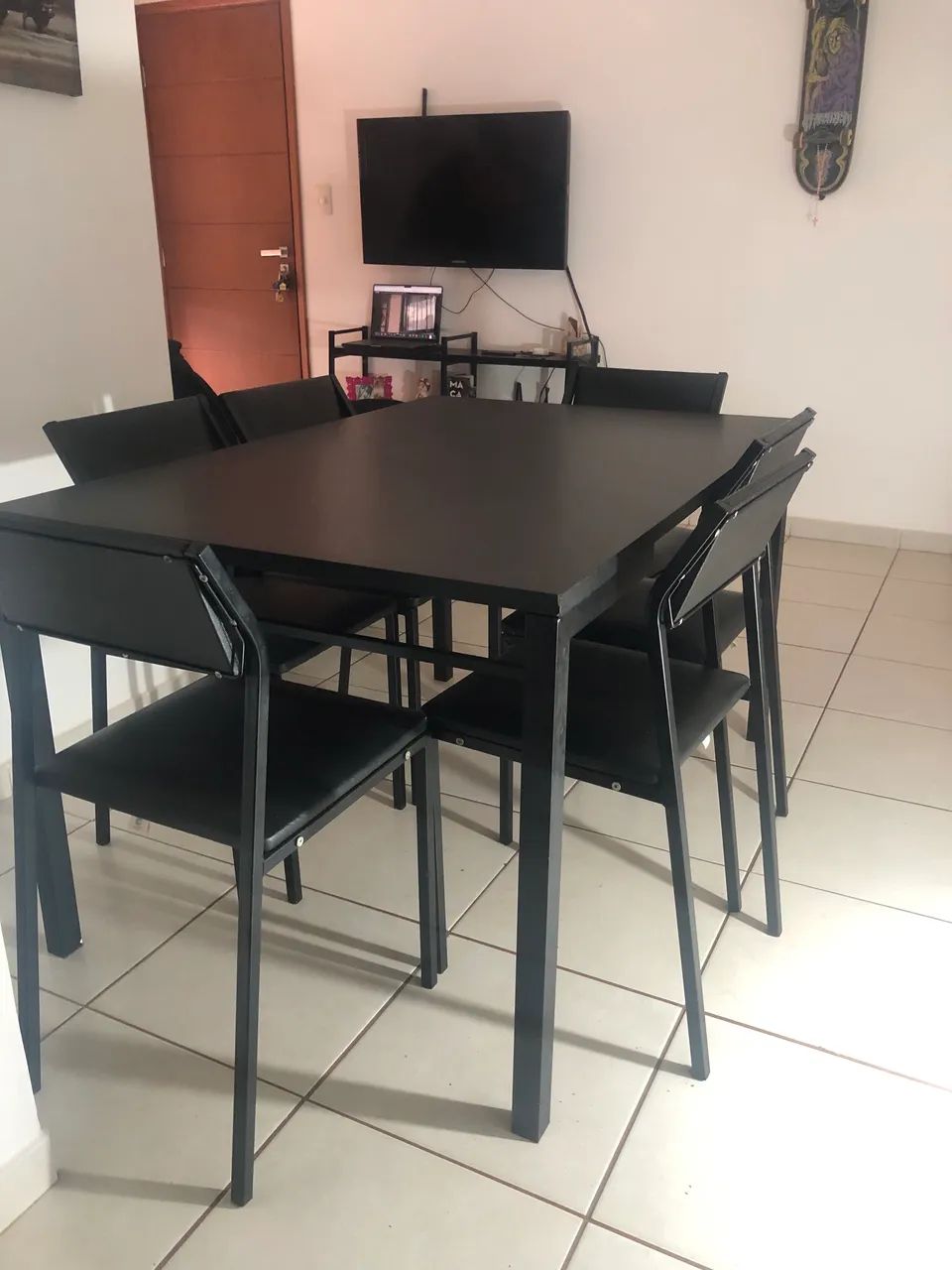 MESA CARRARO COM 6 CADEIRAS - Foto 3