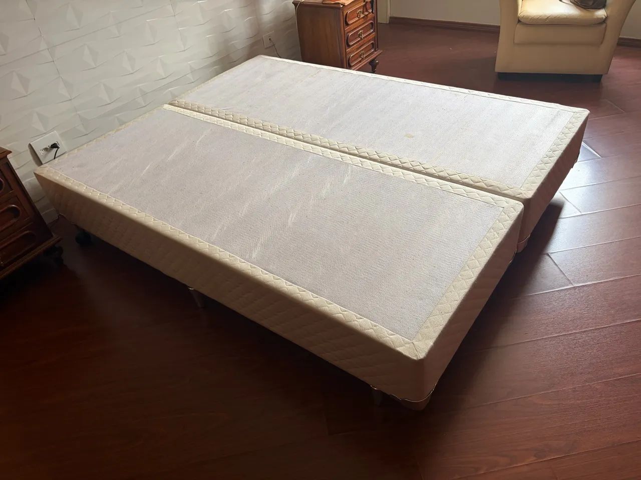 Cama box queen size bipartida - Foto 3