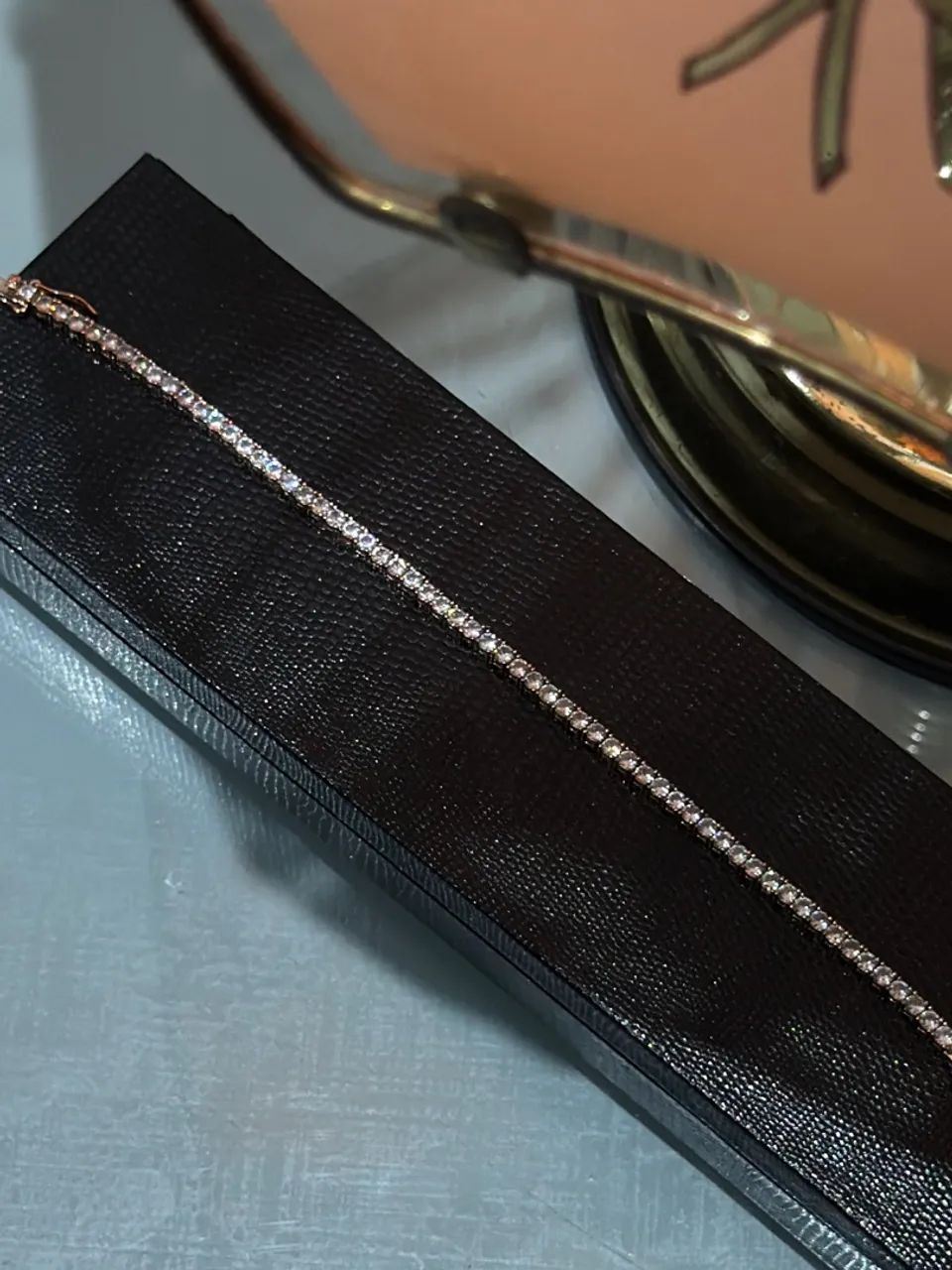 PULSEIRA OURO ROSE + DIAMANTE  - Foto 2