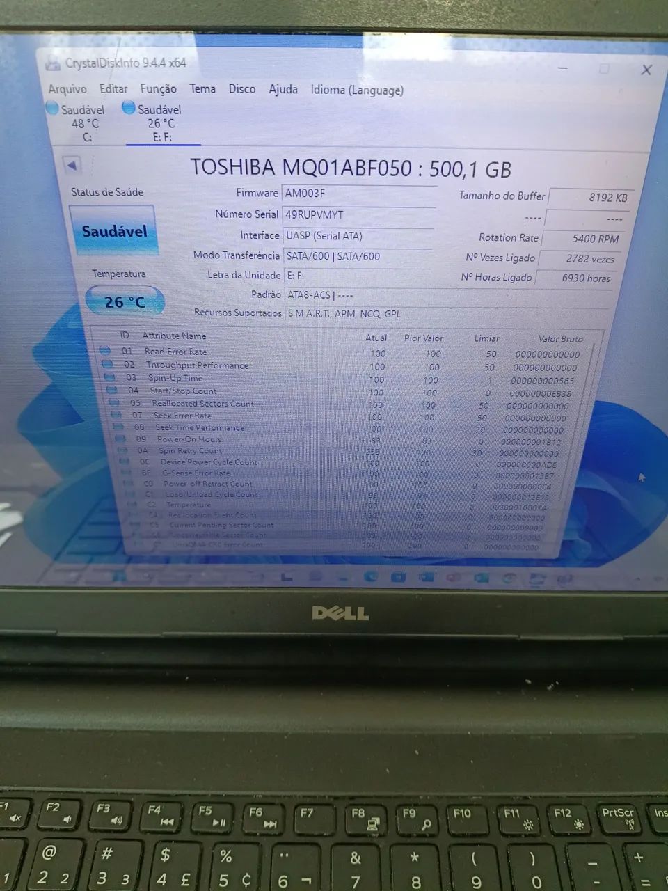 Vendo HD Toshiba 500GB testado Saudável  - Foto 2