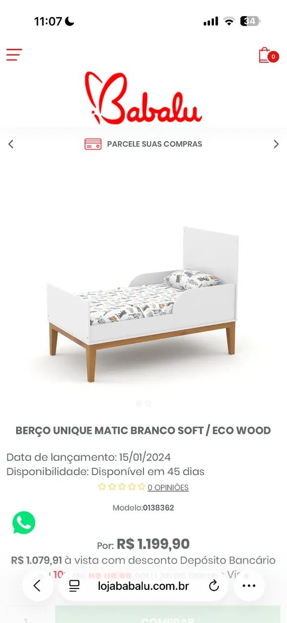 Jogo de quarto infantil + colchão do berço  - Foto 5