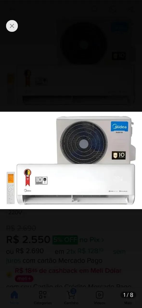 Ar condicionado inverter midea ecomaster