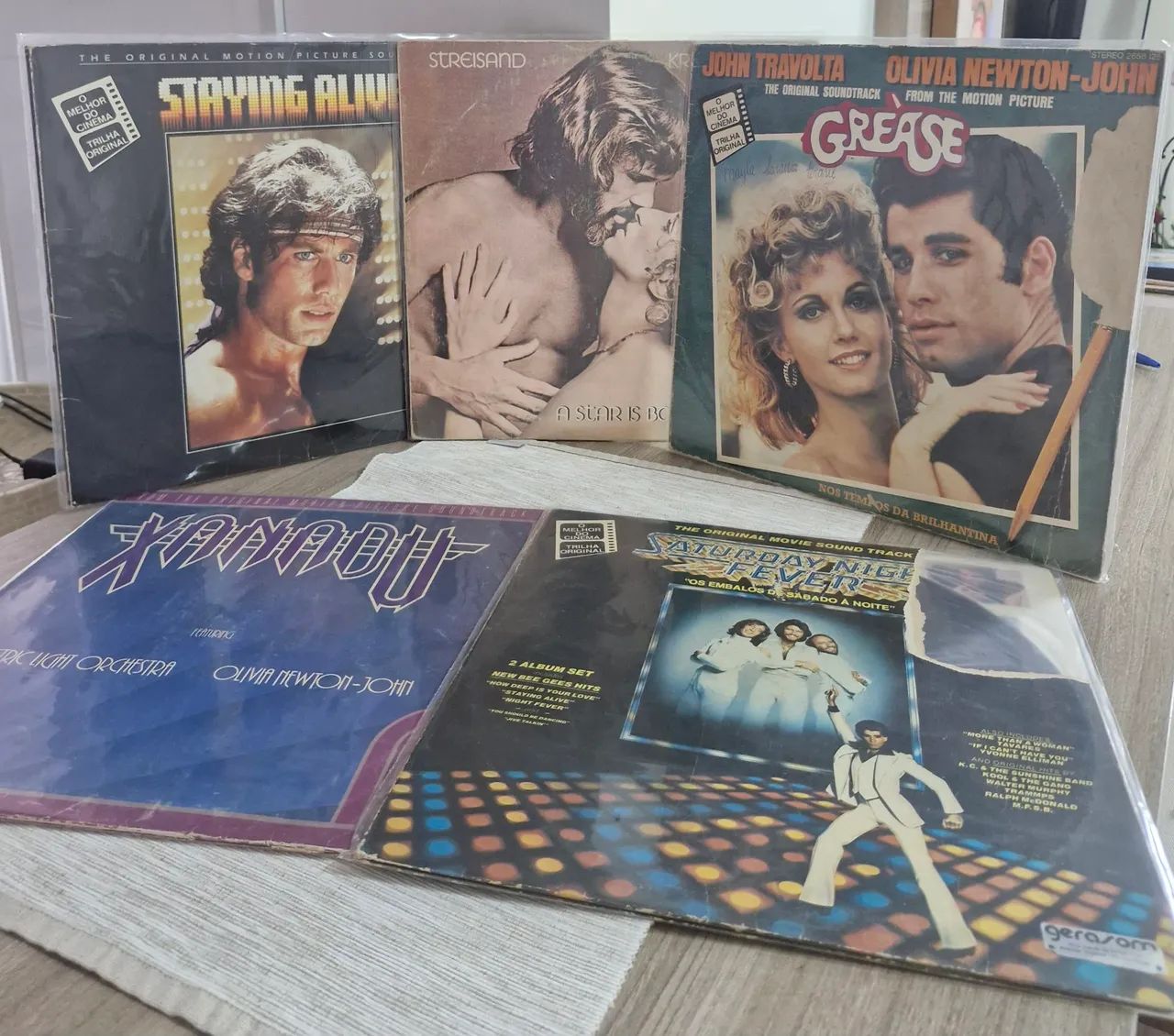 LPs filmes, Staying Alive A Star is born Grease Xanadu Saturday