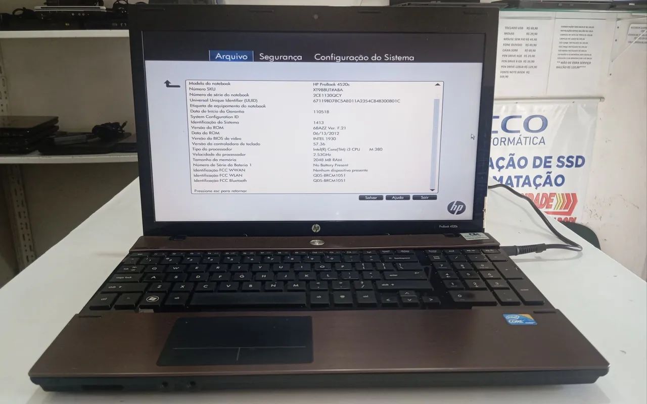 NOTEBOOK HP CORE I3 R$299 LEIA TODO ANÚNCIO 