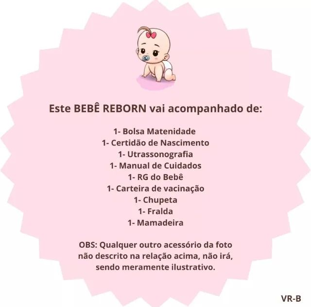Boneca bebe reborn com roupinhas e acessorios LINDA! Acompanha caixa e Certidao - Foto 2
