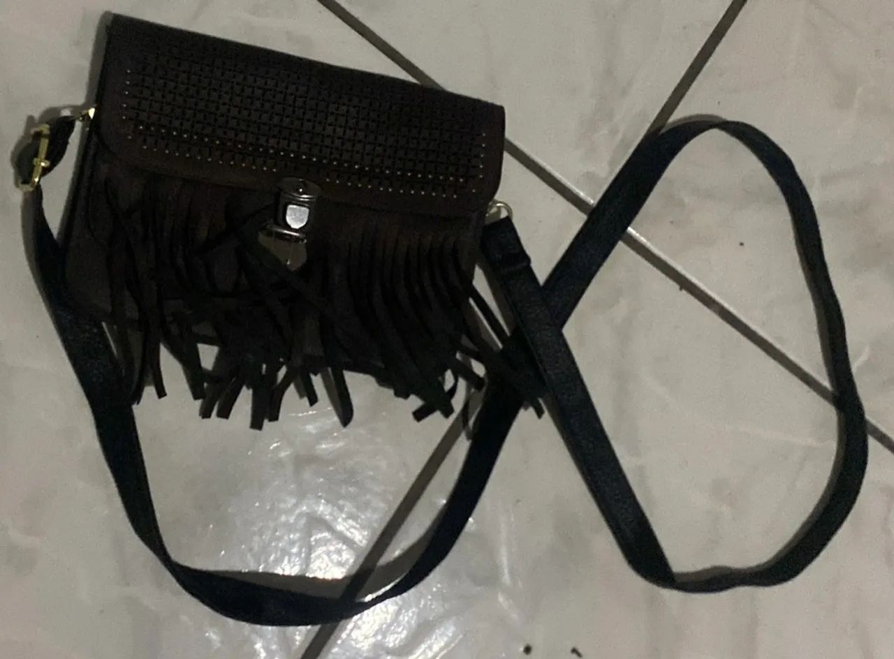 Bolsa transversal marrom