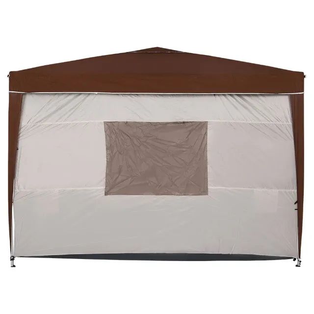 Barraca Oásis Para Gazebo Dobrável 3m x 3m Bege e Marrom Bel   - Foto 4