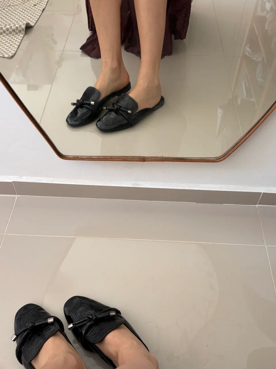 Mocassim Schutz couro croco - Foto 2