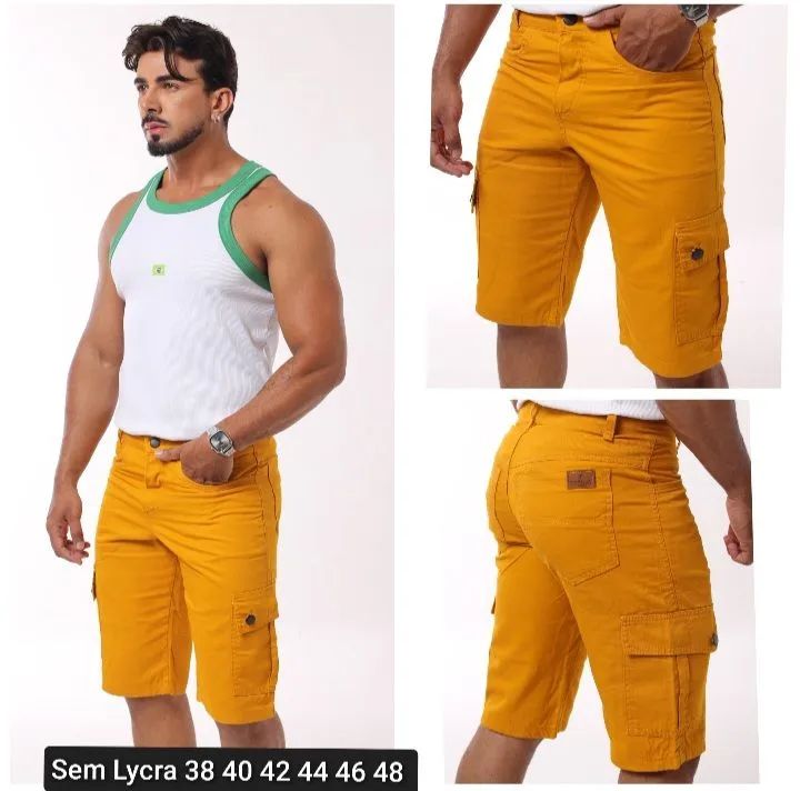 Bermudas Cargo Jeans e Brim - Foto 4