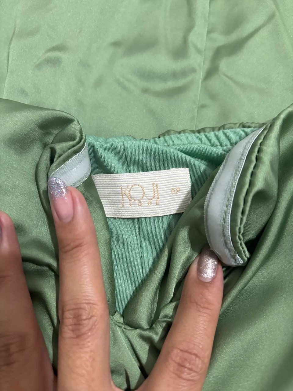 Vestido de cetim PP Koji - Foto 3