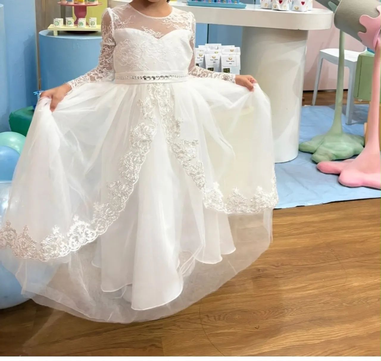 Vestido ABC , daminha 