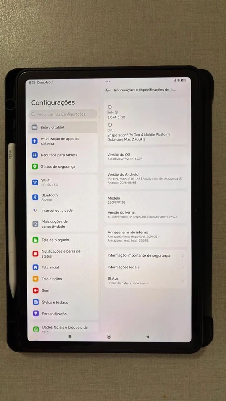 Xiaomi Redmi Pad 2 Pró 8GB/256GB + Redmi Smart Pen - Foto 2