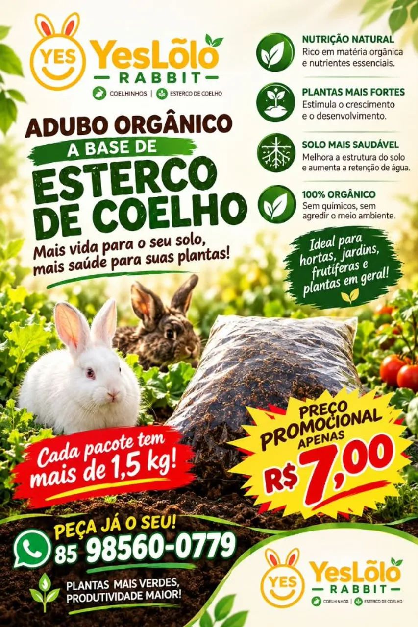 Adubo de coelho 