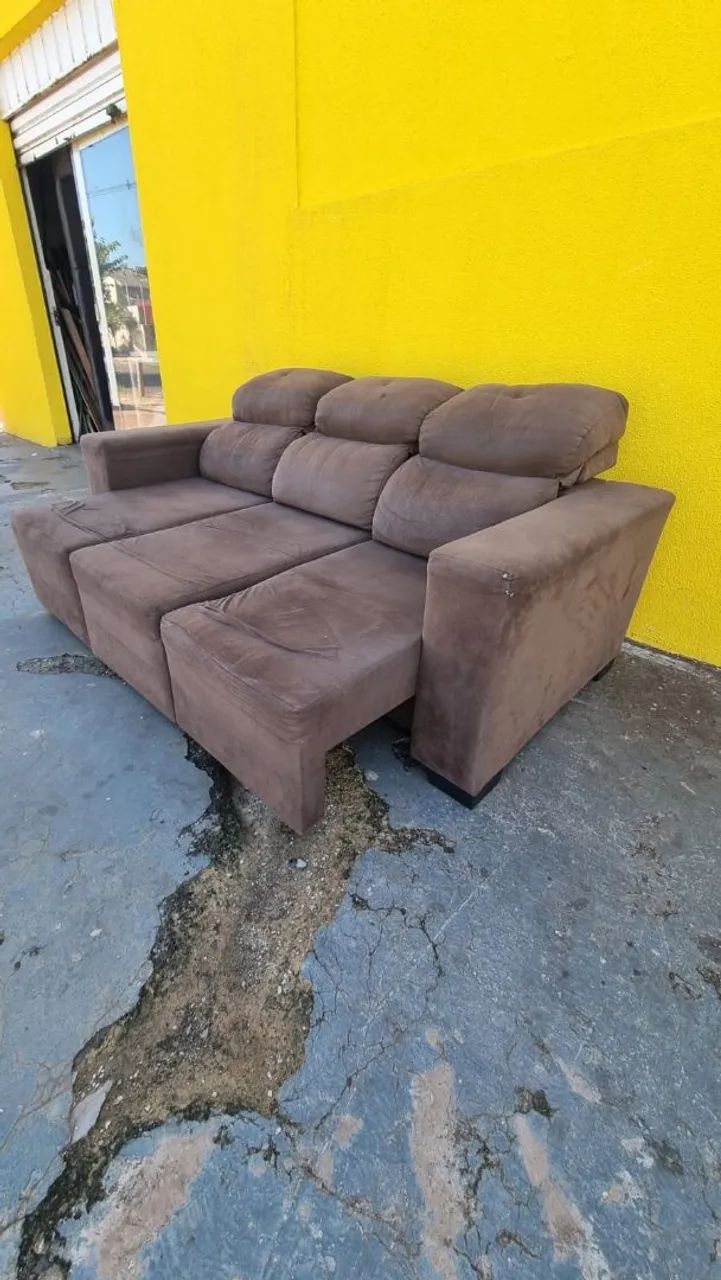 Sofa retrátil e reclinável bem pesado e confortável ((ENTREGO GRATIS)) - Foto 2