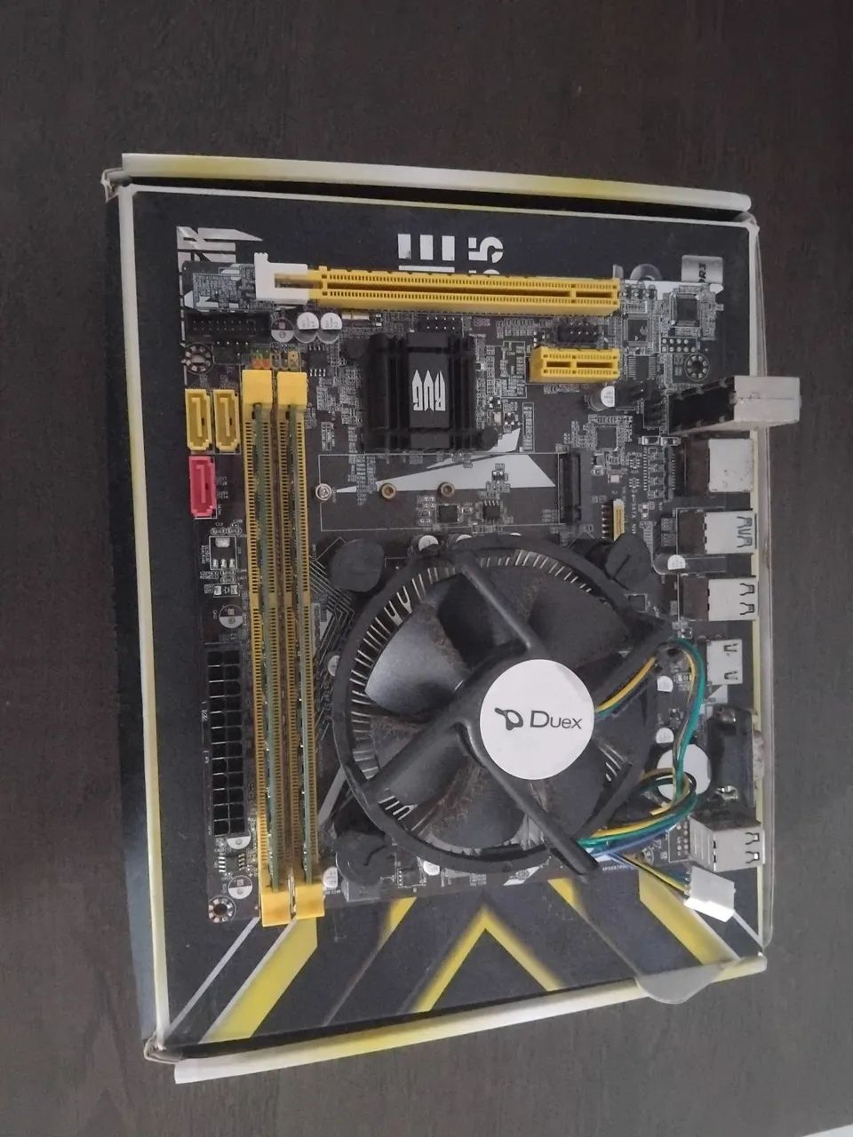 Kit placa mãe + 16g de memória + processador 
