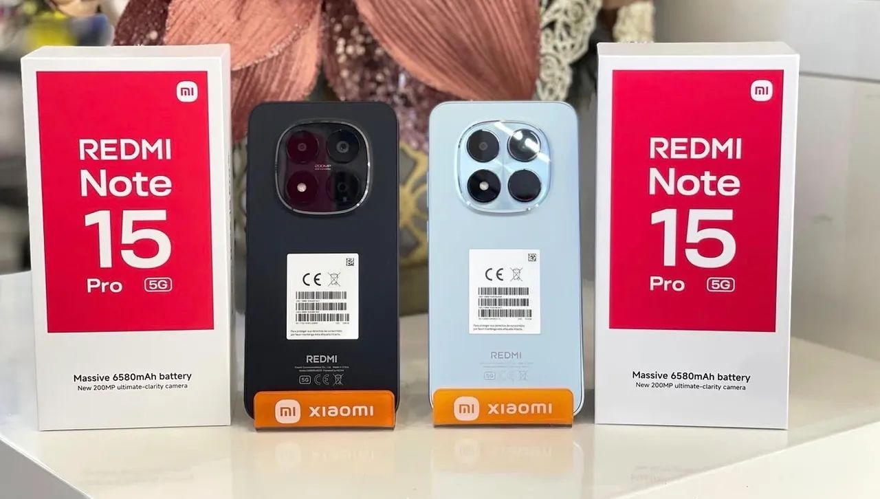 Redmi Note 15 Pro 5G NFC 256/08- Preto Azul Titanium + Entrega Grátis 
