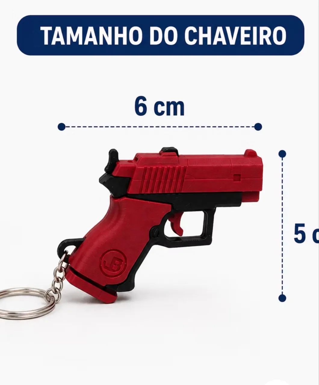 Kit 2 chaveiros de arminha articulado  - Foto 5