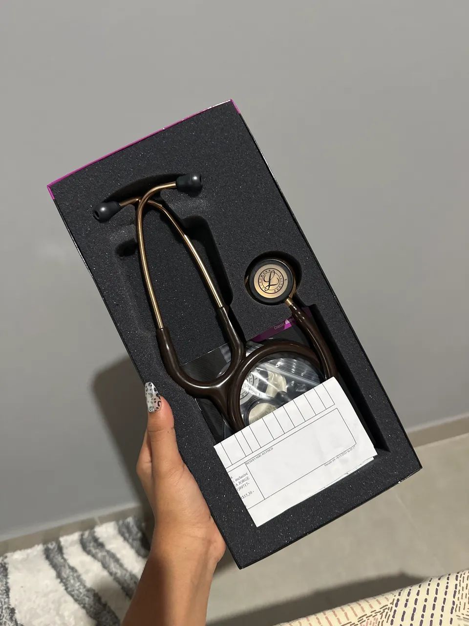Estetoscópio Littmann Classic III Bronze/Chocolate Original - Pouquíssimo Uso - Foto 2