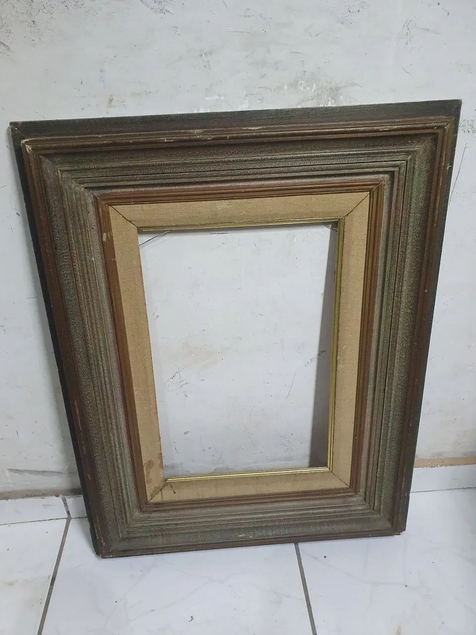 Moldura de madeira antiga 