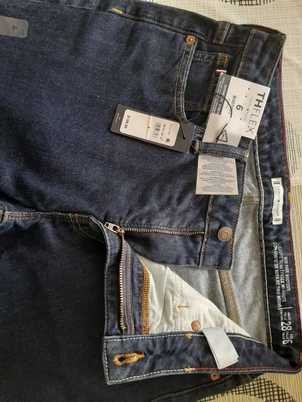 Calça jeans bootcut Tommy Hilfiger  - Foto 4