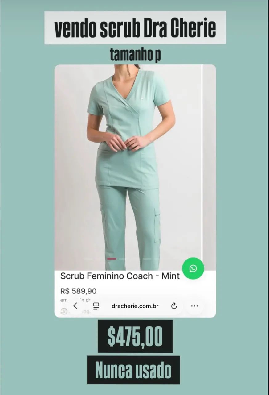 Scrub Dra Cherie NUNCA USADO