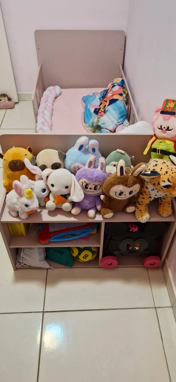 Mini Cama infantil rosa